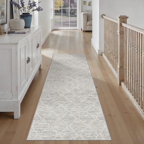 HUGEAR 2x8 Runner Rugs Grey Washable Hallway Rug - Image 2