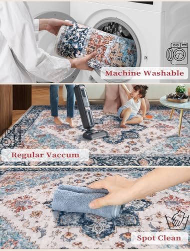 SERISSA 3x10 Washable Non Slip Boho Runner Rug - Image 3