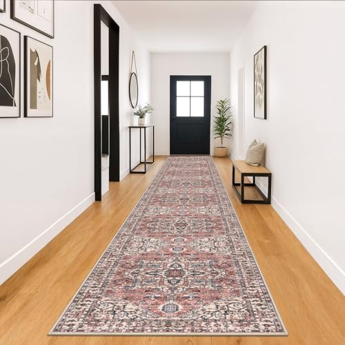 KOZYFLY Runners for Hallways 3x18 Ft Extra Long Washable Faux Wool Thin Runner by KOZYFLY
