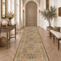 Brown Washable 3x16 Extra Long Runner Rug by HazoHaus