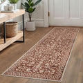 Washable Vintage 2x6 Runner Rug Non Slip Runners by SILOLOOM