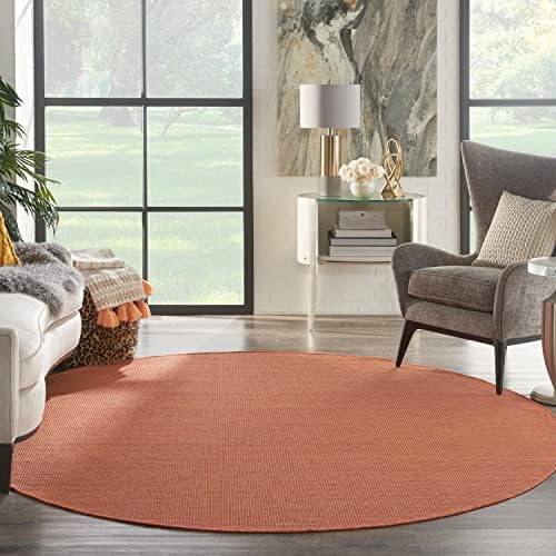 Nourison Home Positano Terracotta 8' x Round Area Rug - Image 5