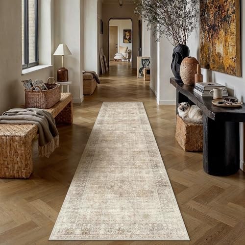 HUGEAR Beige 2x10 Neutral Runner Rugs - Image 2
