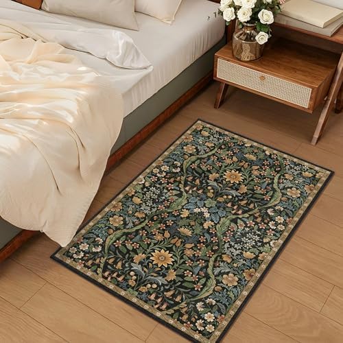Floral 2x3 Entryway Rug Washable Doormat Indoor Throw Rug - Image 2