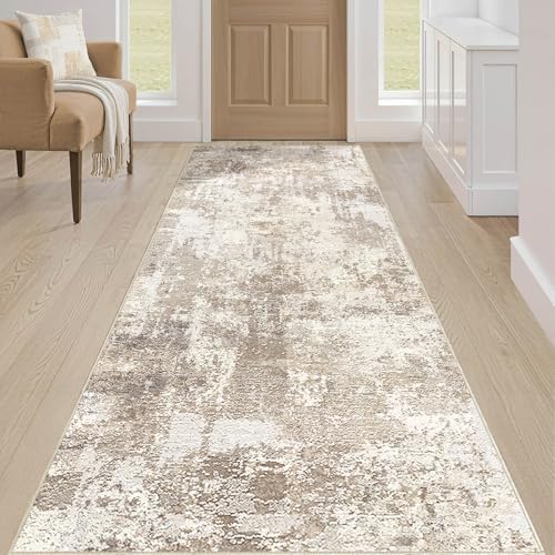LOONGRUG Runner Rug 3x8 Washable Non-Slip Kitchen Neutral Modern Rug - Image 4
