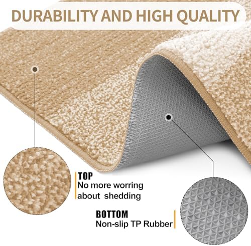 Kitinjoy Indoor Outdoor Door Mat, 48x32 Non-Slip Dirt Trapper Doormats - Image 3