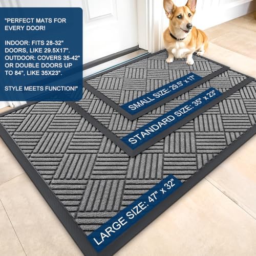 OLANLY Front Door Mat Outside Entrance 59x23, Waterproof Heavy-Duty Doormat - Image 2