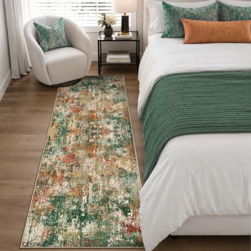 RELEANY Washable Runner 2'x6' Abstract Area Rug - Image 3