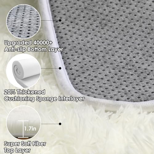 ONASAR Cream White 8x10 Area Rugs - Image 3