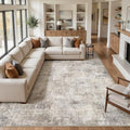 cotiled 9x12 Area Rug for Living Room, Abstract Washable Carpet by COTILED