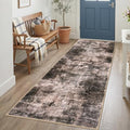 IOHOUZE Abstract Runner Rug 3x7 Ft Washable Runners by iOhouze