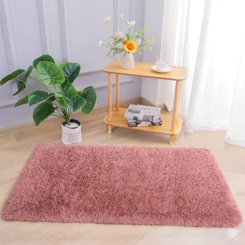 Chicrug Soft Runner Rug for Bedroom Living Room Plush Fluffy Rug 2x4 - Image 3