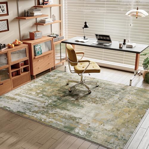 Entryway Rug 3x5 Green Door Mat Indoor Entrance 36x60, Washable Small Throw Rugs - Image 4