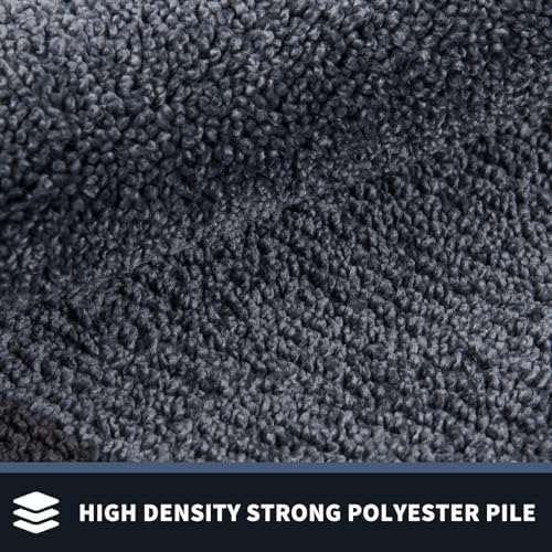 PURRUGS Dirt Trapping Indoor Door Mat, Bluish Grey & Charcoal - Image 3