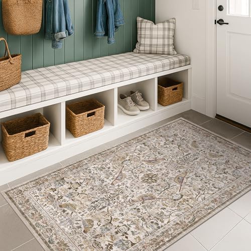 Washable 3x5 Moss Large Entryway Rugs - Image 6