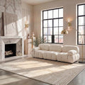 SAFAVIEH Vision Area Rug 8x10 Large, Modern Tonal Ivory VSN606J by Unknown
