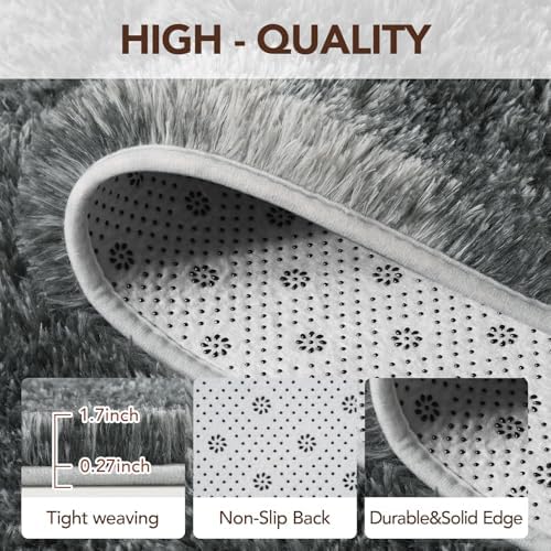 FinRèc Home 8x10 Non-Slip Fluffy Area Rugs - Image 4