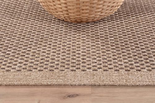 CAMILSON Easy Jute Rug 8x10, Indoor Outdoor Natural Color Fiber Area Rugs - Image 4