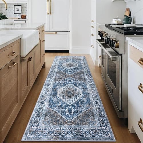 KOZYFLY Runners for Hallways 2.6x8 Ft Washable Kitchen Runner Rug Boho Runner - Image 3