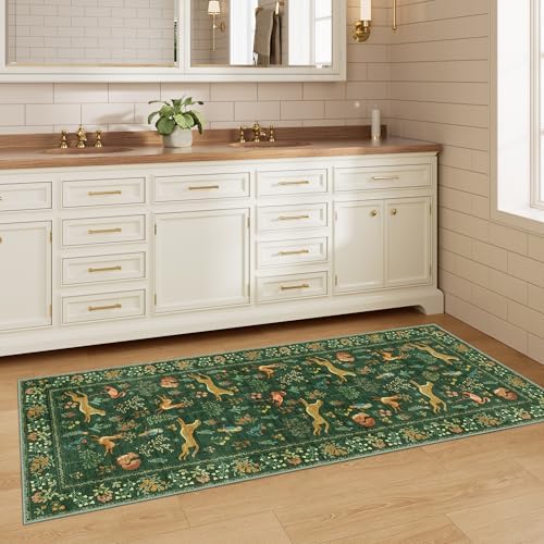 DUKINO 2x5 Rug for Hallway, Washable Animal Runner Rug Non Slip - Image 4
