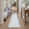 PureCozy Blue 2x6 Washable Runner Rug by PureCozy