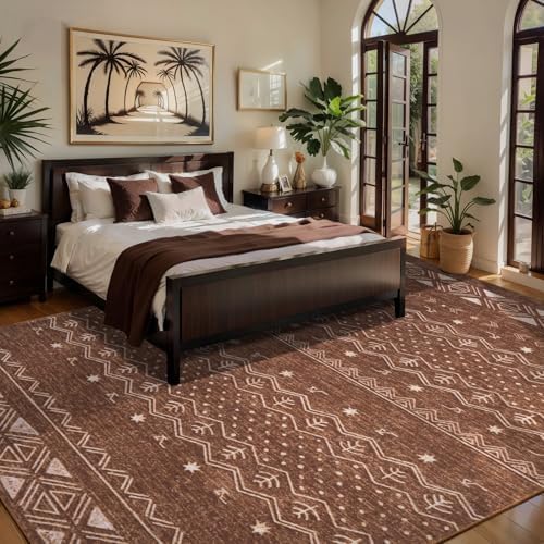 SERISSA 6x9 Washable Non-Slip Boho Area Rug - Image 2