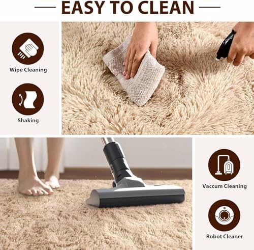 FinRèc Home 7x10 Non-Slip Fluffy Area Rugs - Image 7
