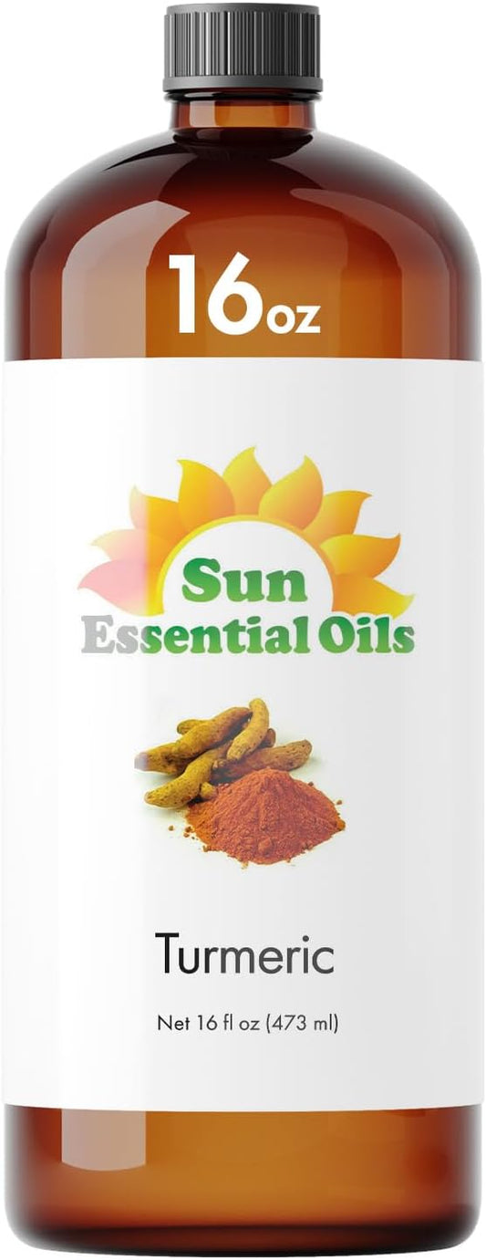 Sun Essential Oils Turmeric Essential Oil 16oz for Diffuser, Aromatherapy, Calming, and Soothing