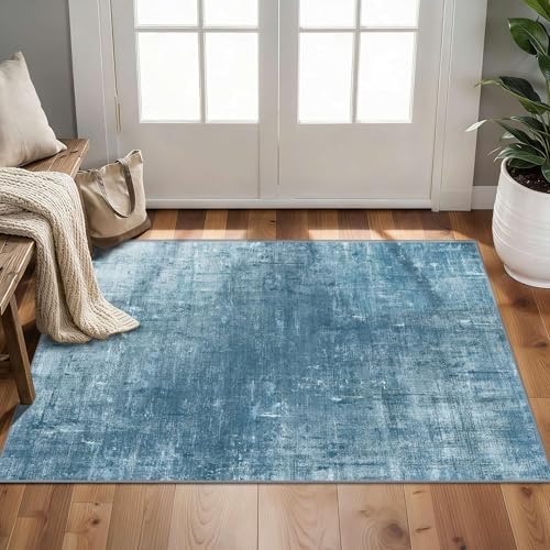 2x3 Entryway Rug Small Modern Abstract Door Mat by LatteFog