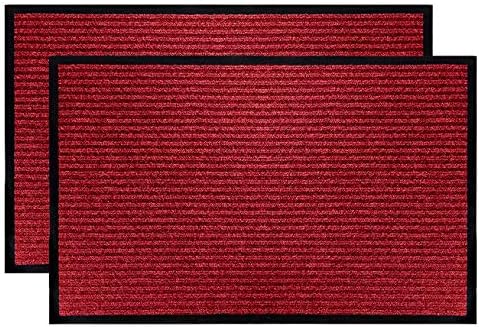 LuxUrux Striped Black Door Mat - Image 3