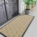 Smiry Front Door Mat Outside Entrance, Low Profile Rubber Doormat by Smiry