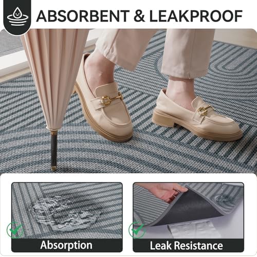 Door Mat Indoor Entrance Front Washable Entry Mat - Image 3