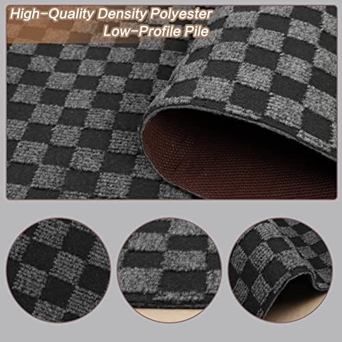 4' x 4' Runner Rugs with Rubber Backing, Indoor Outdoor Utility Carpet Runner - Image 2