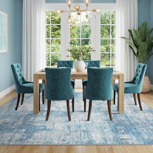 RELEANY Washable 8'x10' Abstract Area Rug - Image 2