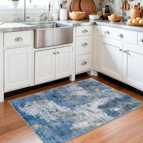 Washable 2x3 Entryway Area Rug: Modern Soft Ultra Thin Door Mat - Image 2