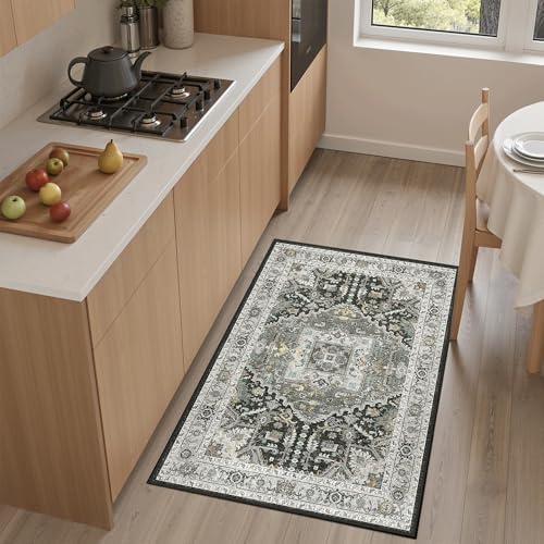Madane Washable Area Rug 2x3 Small Entryway Rugs by Madane