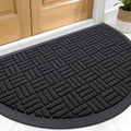 OLANLY Half-Circle Front Door Mat 29.5x17, Heavy-Duty Rubber Doormat by OLANLY