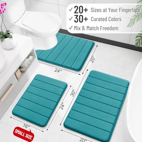 OLANLY Memory Foam Long Bathroom Rugs Runner 70x24, Super Soft Absorbent - Image 2