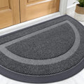 OLANLY Half Circle Front Door Mat Outside 33x21 All-Season Rubber Doormat by OLANLY