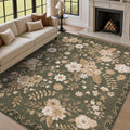 JOLLYVOGUE Floral Area Rug 6x9, Washable Rug by JOLLYVOGUE