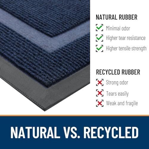 OLANLY Front Door Mat Outside 59x20, All-Season Heavy-Duty Rubber Doormat - Image 4