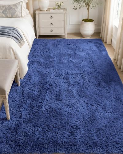 OLANLY 5x6 Area Rugs for Living Room Bedroom, Machine Washable Soft Fluffy by OLANLY