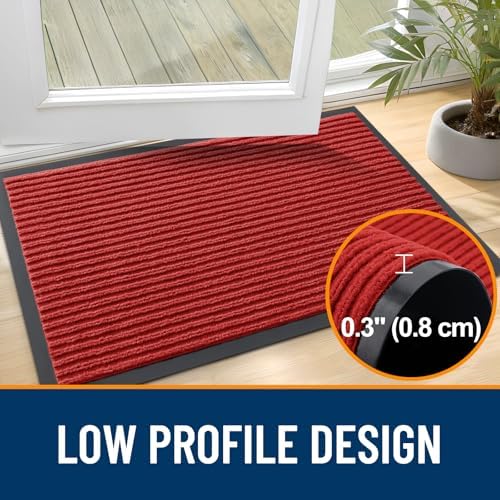 OLANLY 2-Pack Front Door Mats 59x23, Waterproof Heavy-Duty Doormats - Image 4