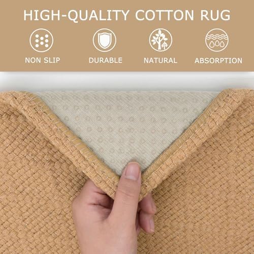 KOZYFLY Washable Entryway Rug, 3x5 Ft, Warm Tan - Image 5