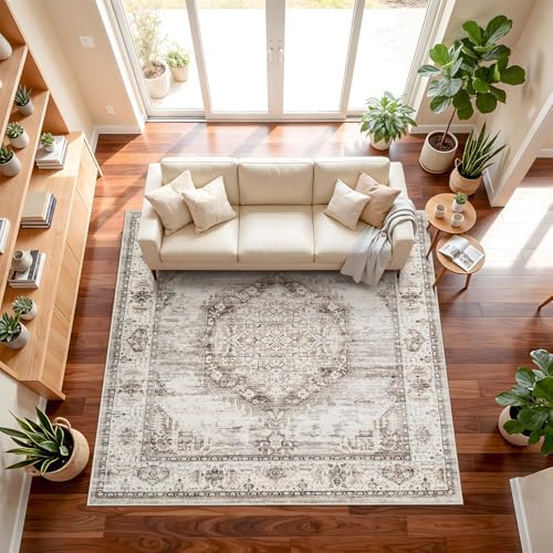 10x10 Square Area Rug: 10ft Square Washable Living Room Rugs Ultra Thin Soft - Image 2