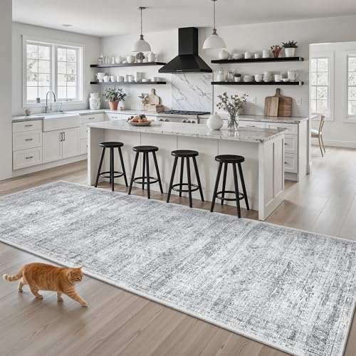 Soalmost Washable Kitchen Runner Rug 3x8 Hallway Entry Rugs Non-Slip by Soalmost
