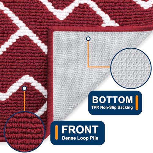 OLANLY Front Door Mat 40x32, Low-Profile Easy Clean Doormat - Image 4