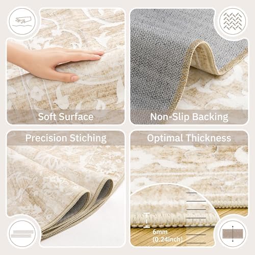 Soalmost Washable Round Rug 8ft - Image 6