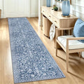 Vintage Washable Runners for Hallway 2x10 Runner Rug Non Slip by SILOLOOM