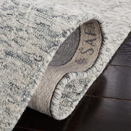 SAFAVIEH Metro Runner Rug 2'3"x10', Transitional Dark Grey & Ivory MET998H - Image 7